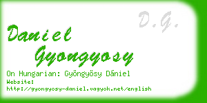daniel gyongyosy business card